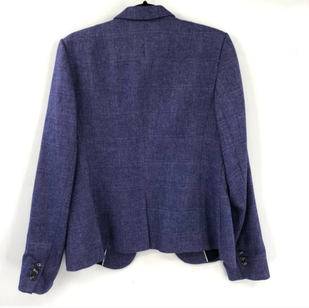 Banana Republic Purple Herringbone Blazer - Picture 2 of 3